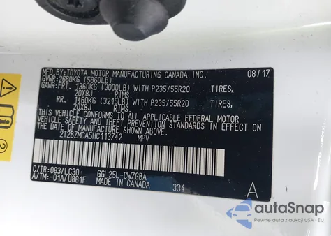 2017 Lexus Rx 350 F Sport from USA, damaged, VIN 2T2BZMCA5HC113742